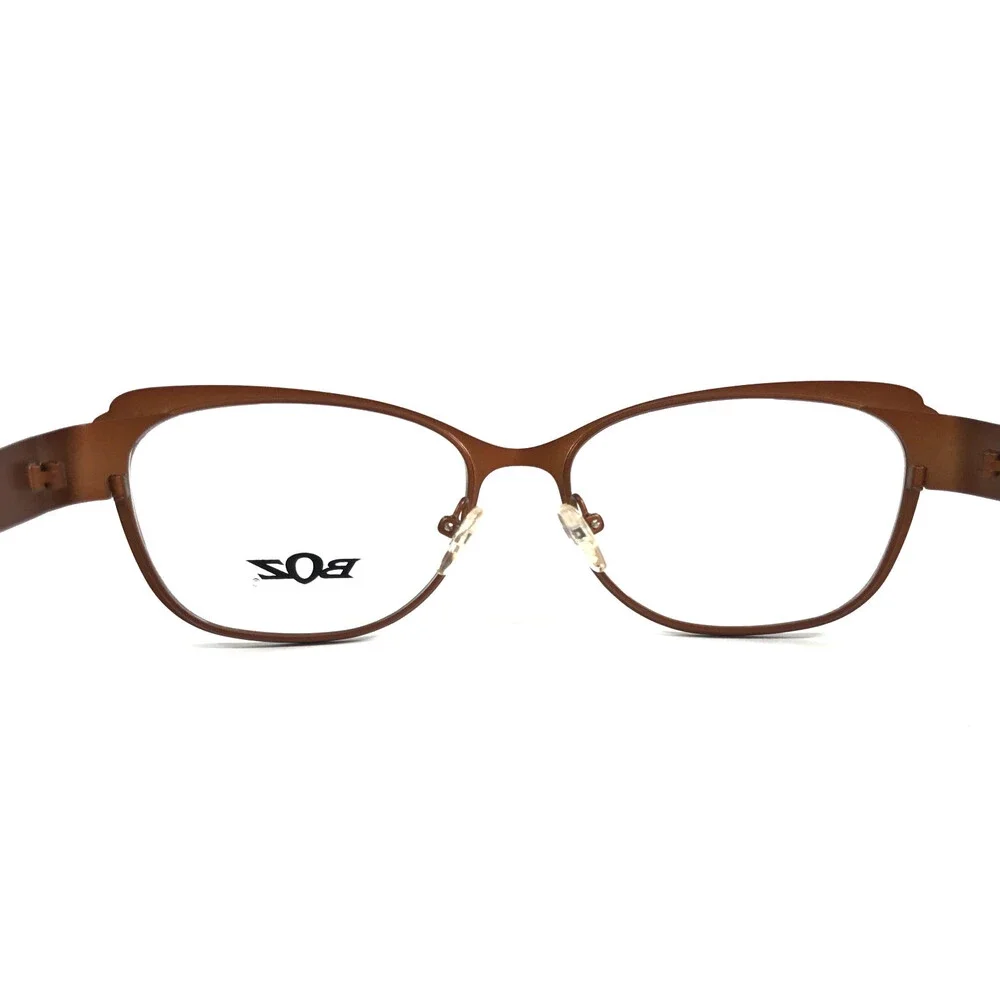 BOZ Eyeglasses Frames ZEBRA 9270 Matte Brown Fuchsia Purple Cat Eye 54-16-135